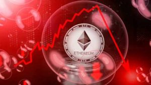 Криптовалюта Ethereum упала в цене на 15% за сутки